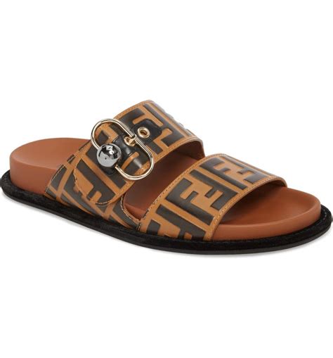 fendi double f twist sandal|Women's Designer Slides .